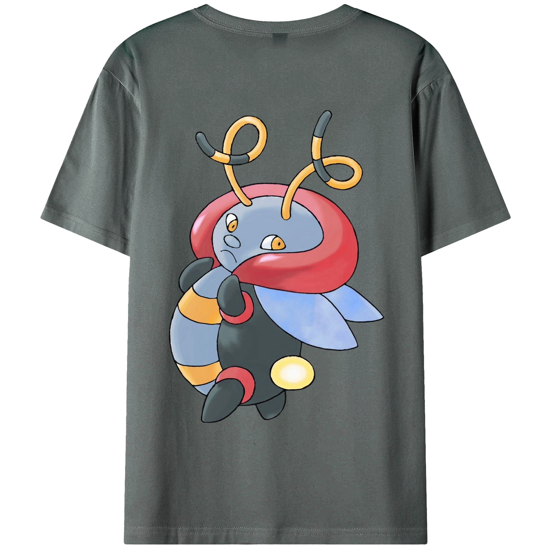 （画像用） ポケットモンスター Pokémon 綿100％ メンズ半袖Tシャツ（バックプリント） 通気性